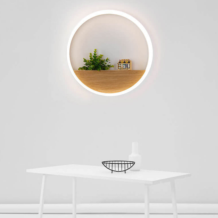 Trä & Akryl LED-vägglampa | Naturlig och modern belysning