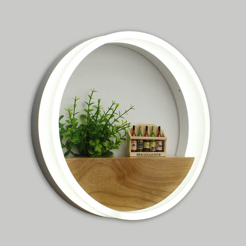 Trä & Akryl LED-vägglampa | Naturlig och modern belysning