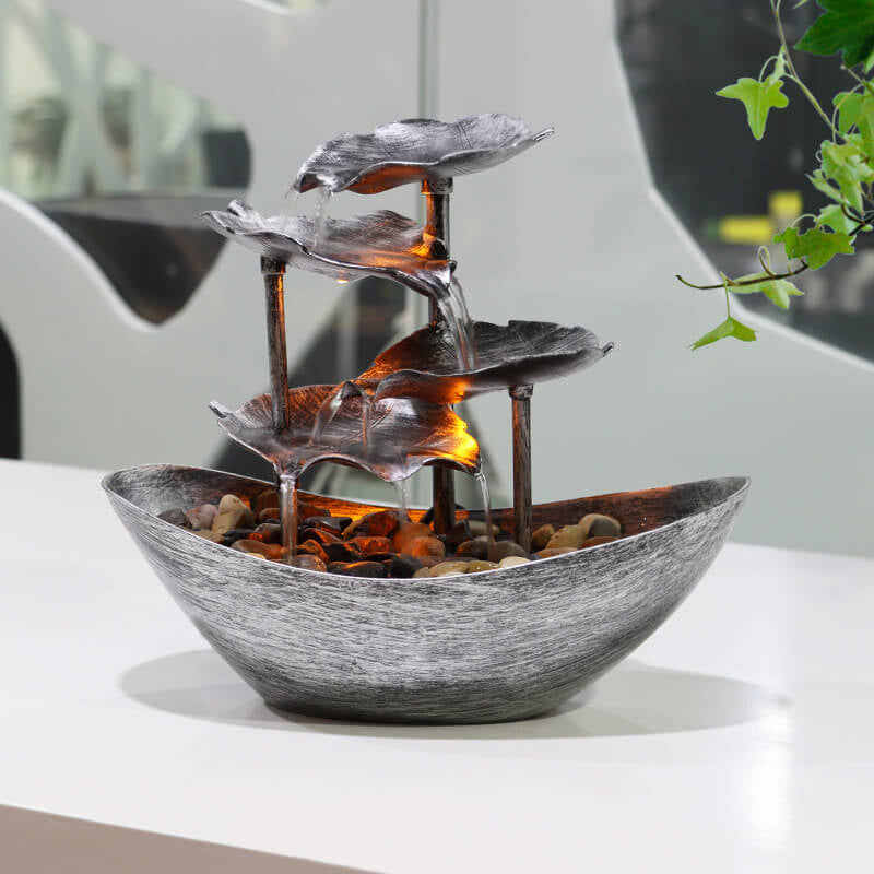 LotusFlow LED Bordslampa | Elegant belysning med fontän