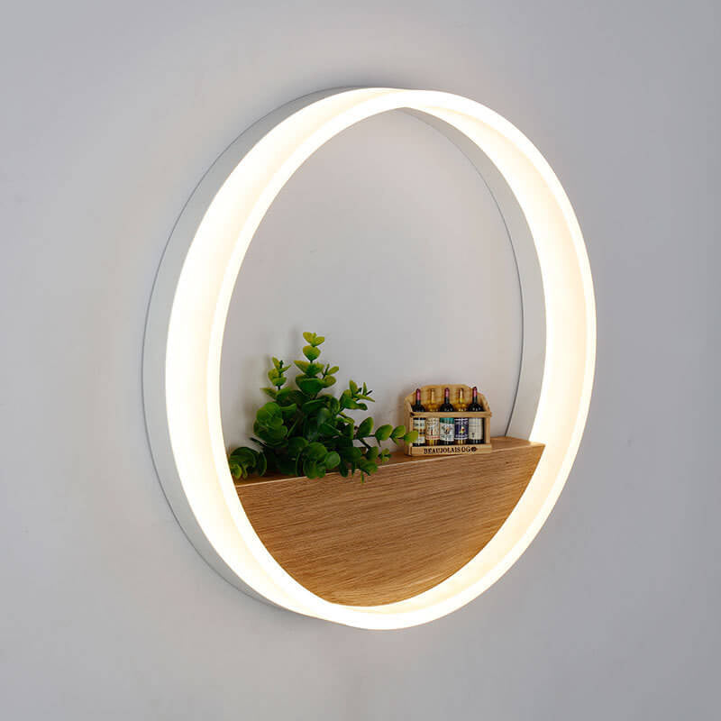 Trä & Akryl LED-vägglampa | Naturlig och modern belysning