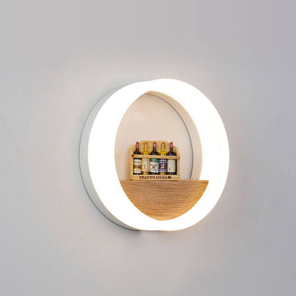 Trä & Akryl LED-vägglampa | Naturlig och modern belysning