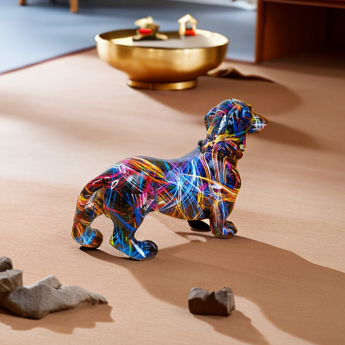 JoyfulDachshund – Livlig Taxstaty för En Lekfull Inredning