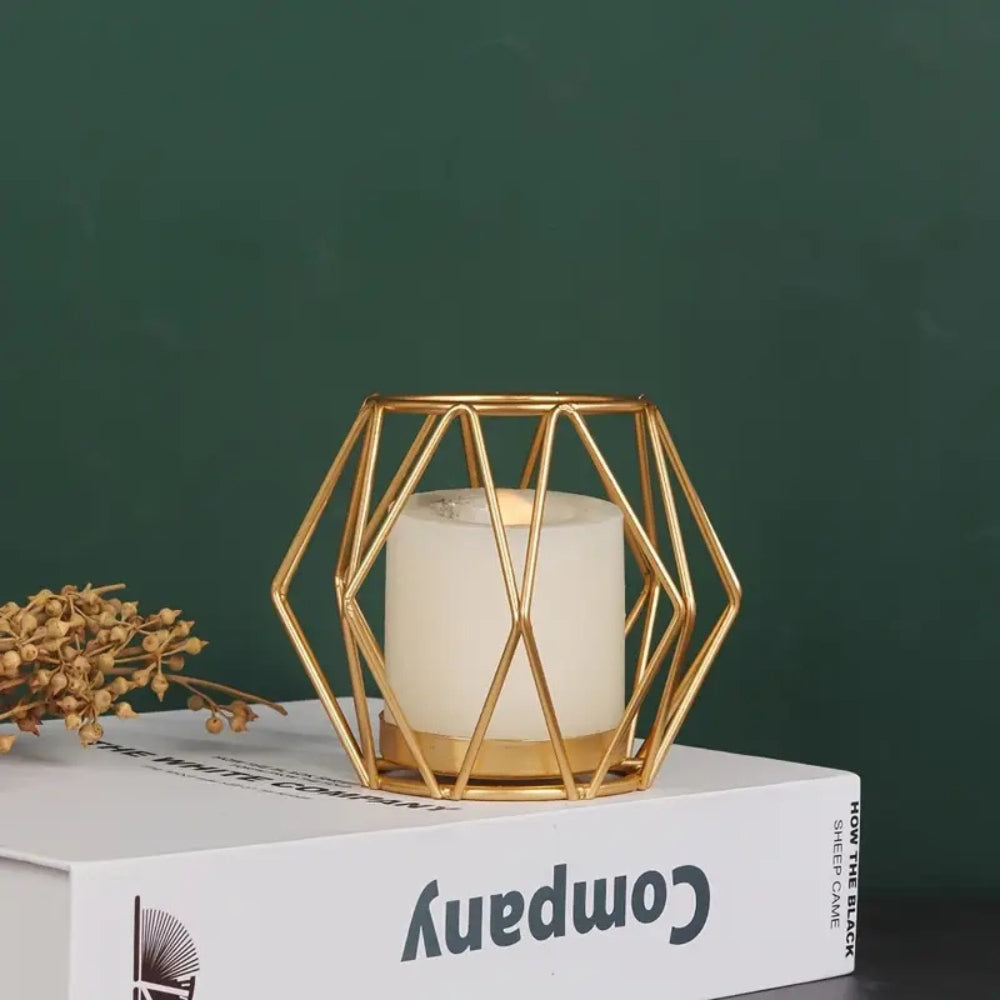 WireLys – Minimalistisk Järnljushållare med Trådramsdesign
