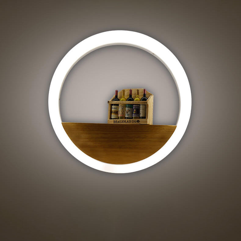 Trä & Akryl LED-vägglampa | Naturlig och modern belysning