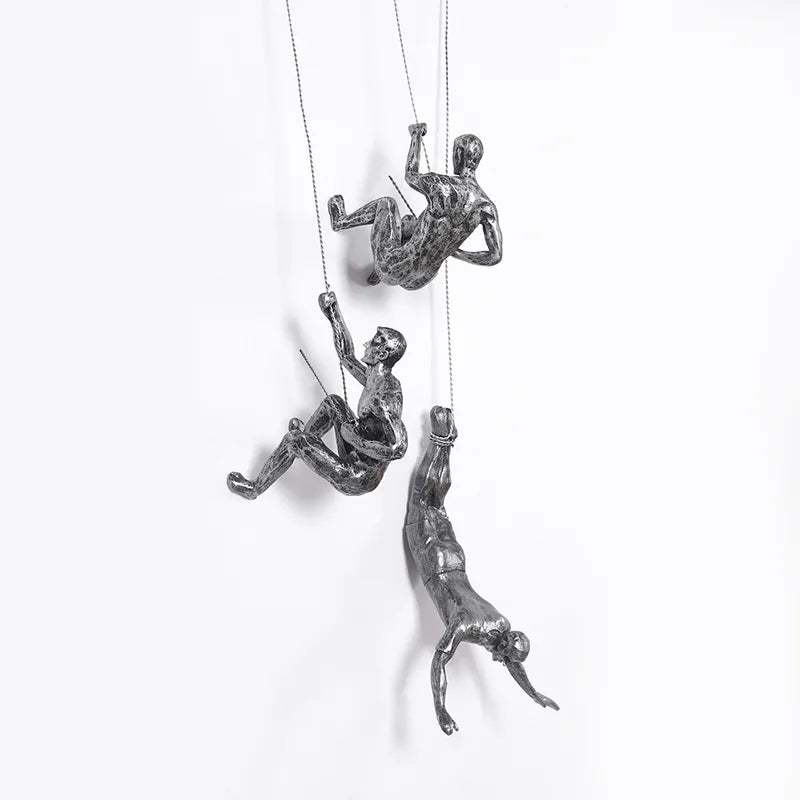 AscendArt – Gravity-Defying Climbers 3D Väggkonstuppsättning