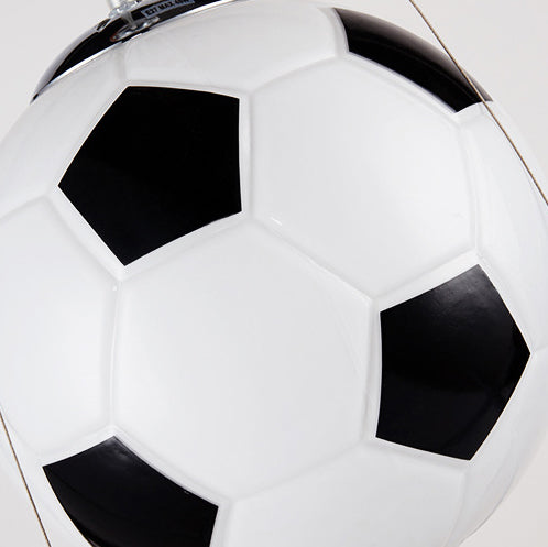 Fotbollsmönster 1-lampa glasjärn taklampa