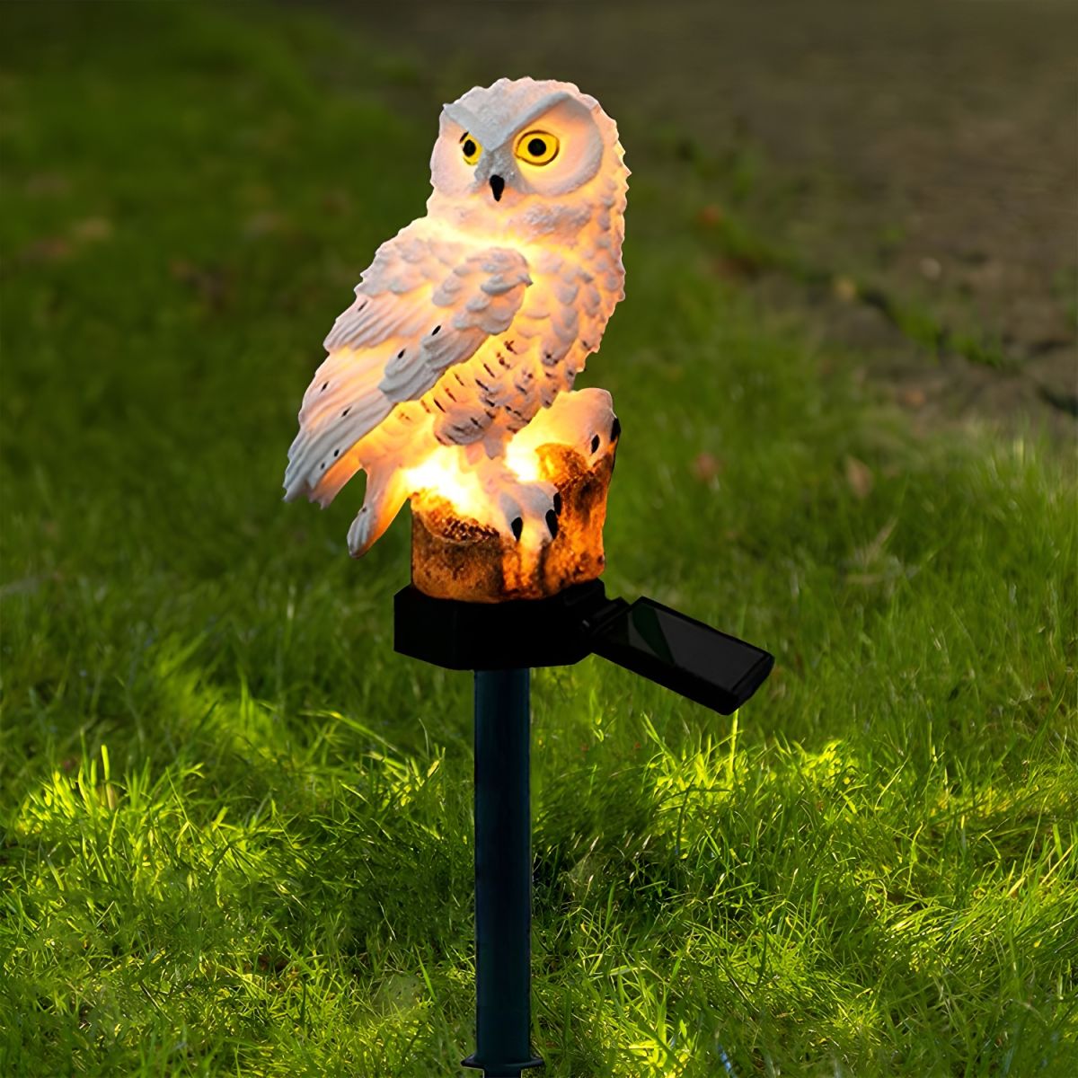 Owlight – Solardriven trädgårdslampa med dekorativ uggla