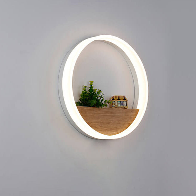 Trä & Akryl LED-vägglampa | Naturlig och modern belysning