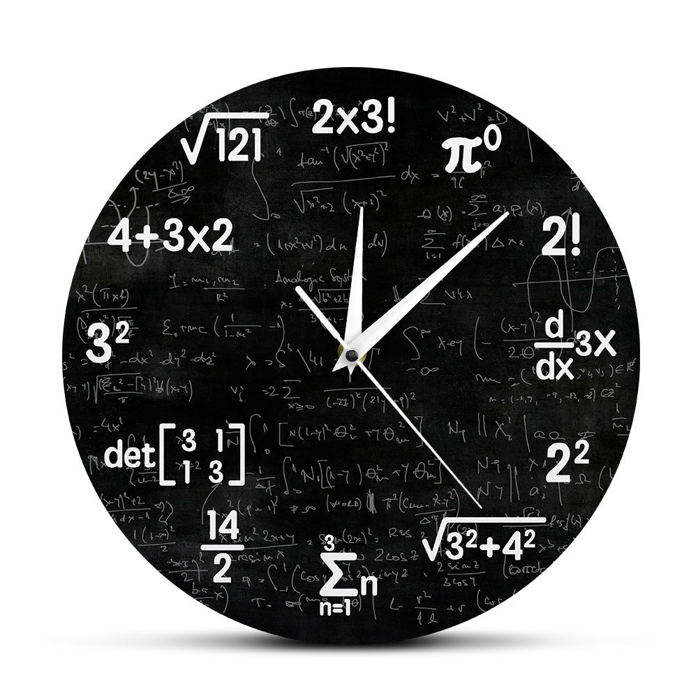 Geometri Väggklocka – Matematisk Konst för Ditt Utrymme