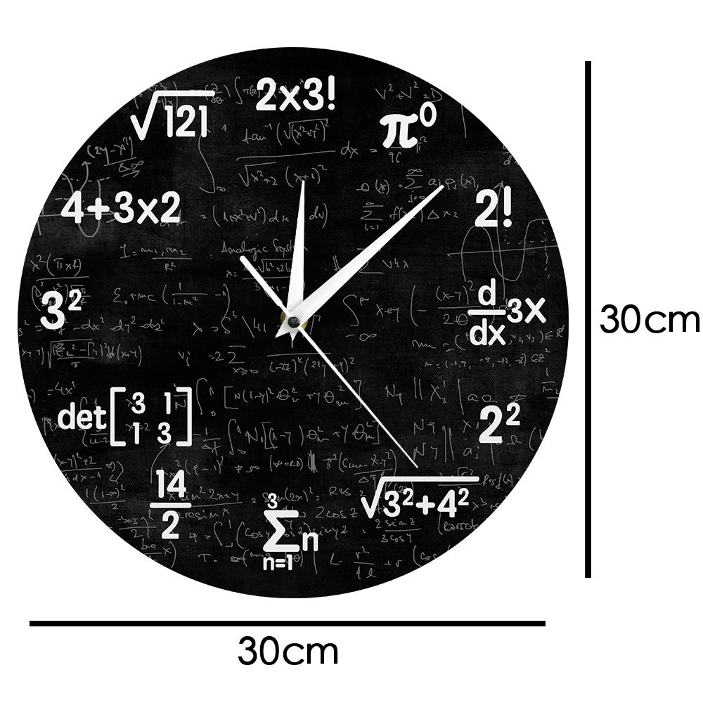 Geometri Väggklocka – Matematisk Konst för Ditt Utrymme
