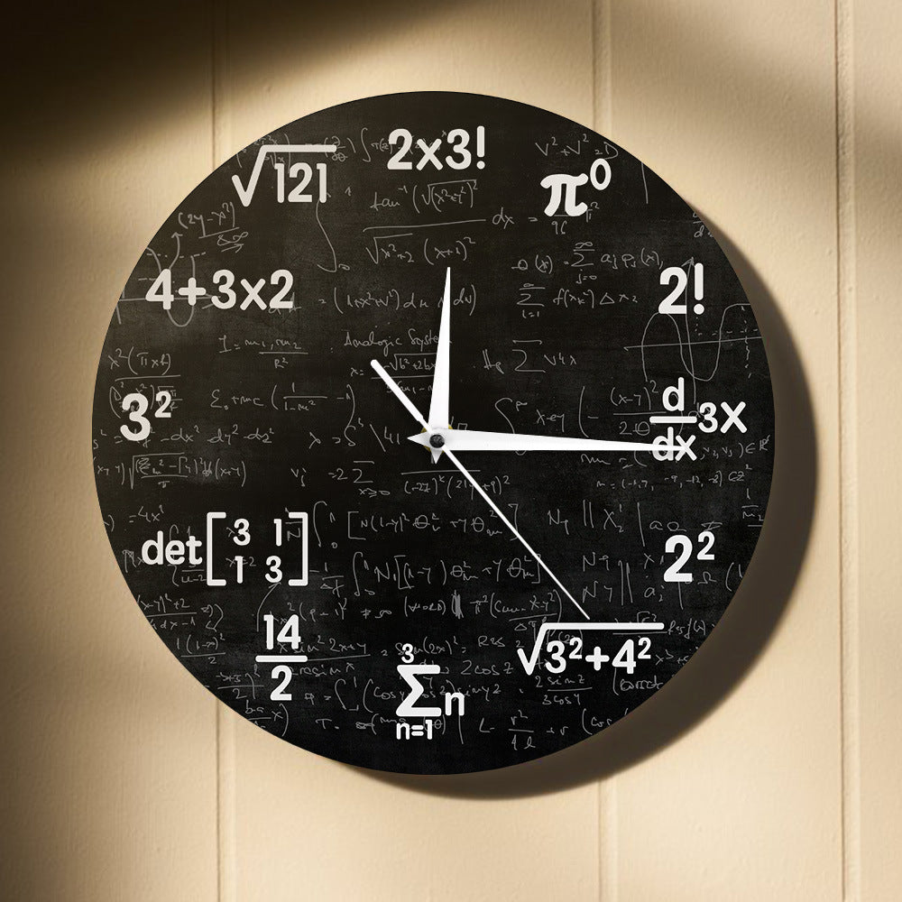 Geometri Väggklocka – Matematisk Konst för Ditt Utrymme