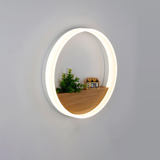 Trä & Akryl LED-vägglampa | Naturlig och modern belysning