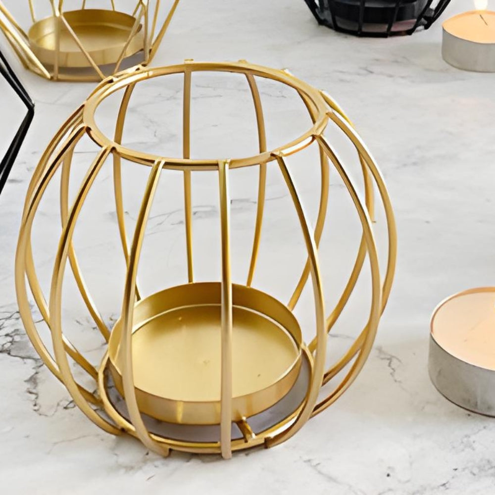WireLys – Minimalistisk Järnljushållare med Trådramsdesign