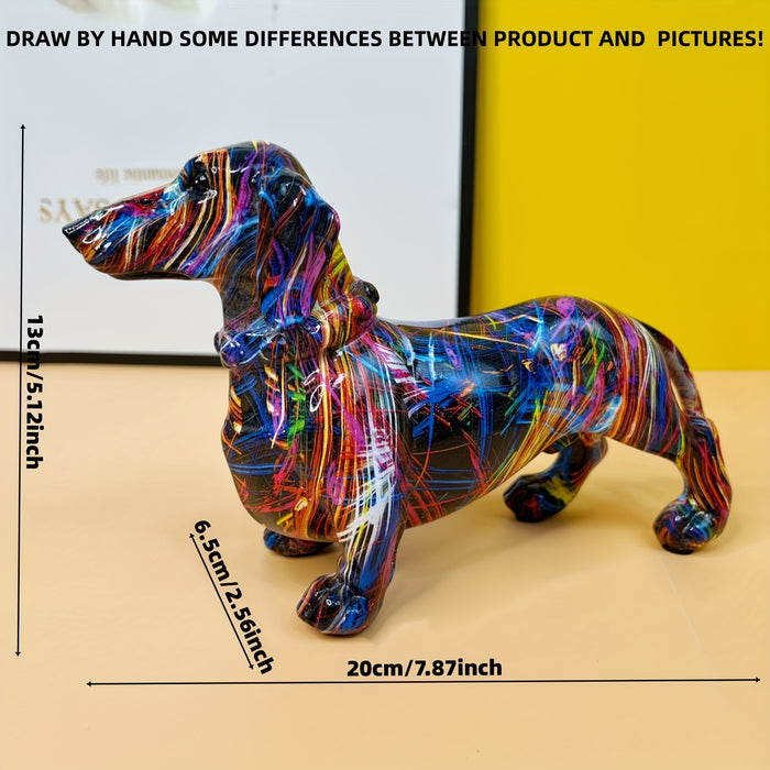 JoyfulDachshund – Livlig Taxstaty för En Lekfull Inredning