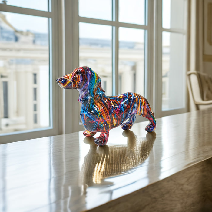 JoyfulDachshund – Livlig Taxstaty för En Lekfull Inredning