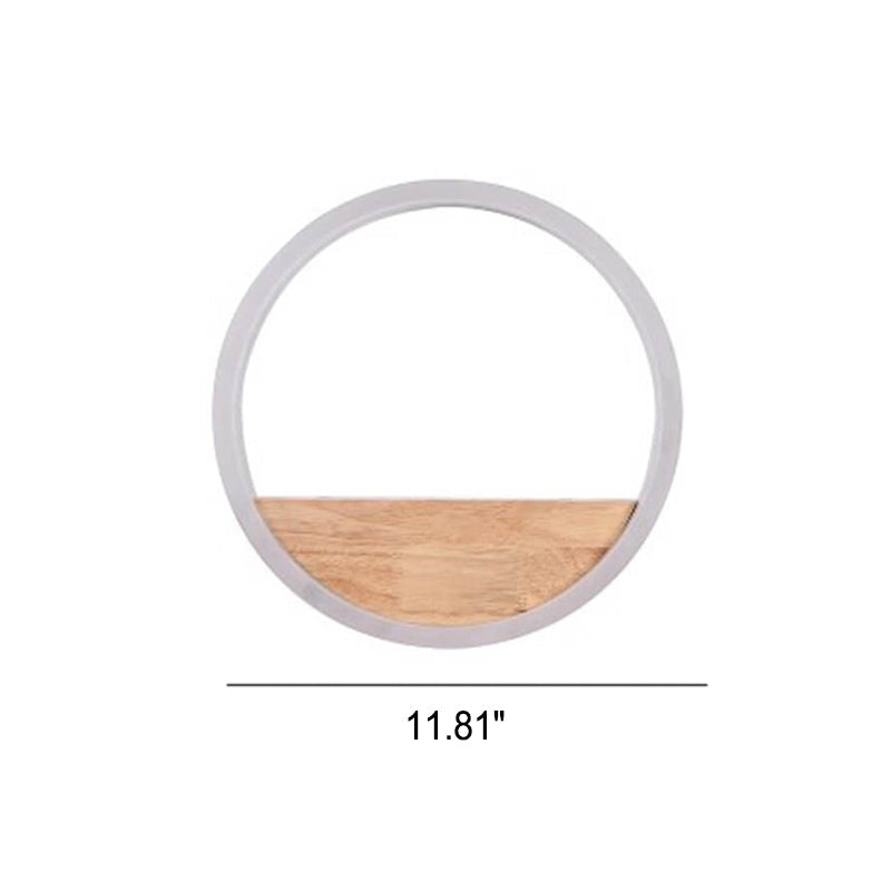 Trä & Akryl LED-vägglampa | Naturlig och modern belysning