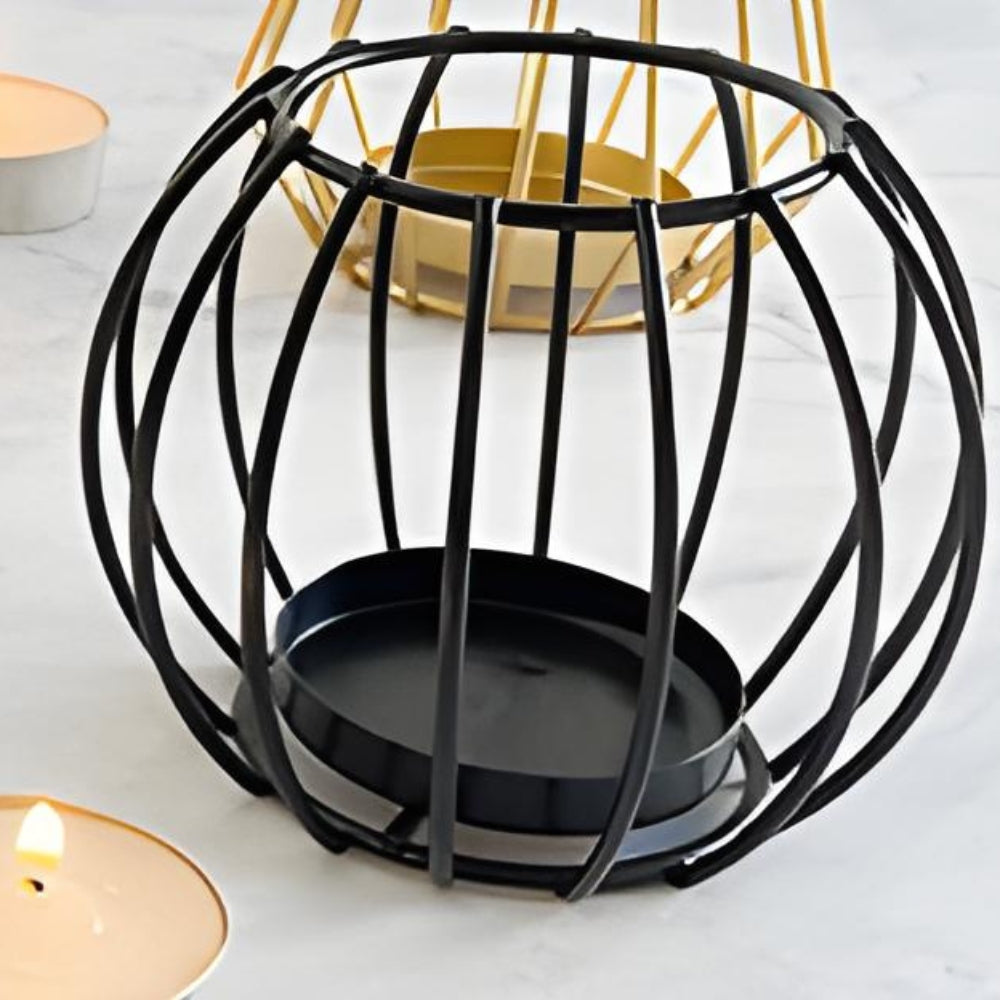WireLys – Minimalistisk Järnljushållare med Trådramsdesign