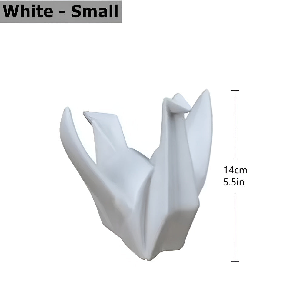 Origami Fågelstaty i Keramik – Modern Konstdekor