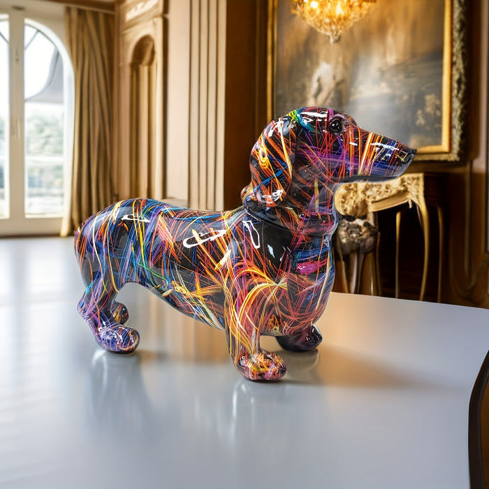 JoyfulDachshund – Livlig Taxstaty för En Lekfull Inredning