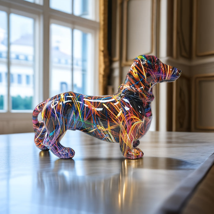 JoyfulDachshund – Livlig Taxstaty för En Lekfull Inredning