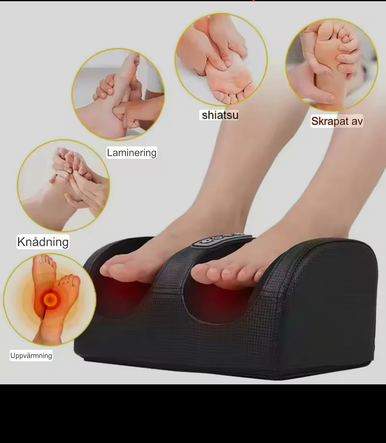 Värmefotmassageapparat