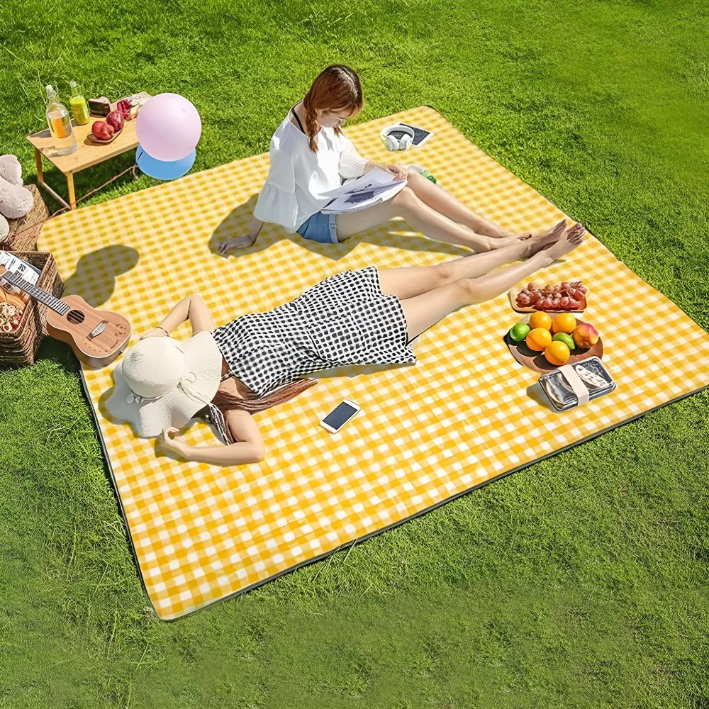 Vattentät Picknickfilt för Strand, Park & Camping – Hopfällbar & Smutsavvisande