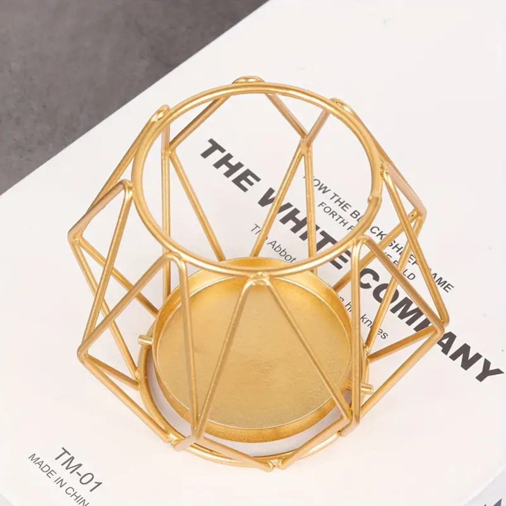 WireLys – Minimalistisk Järnljushållare med Trådramsdesign