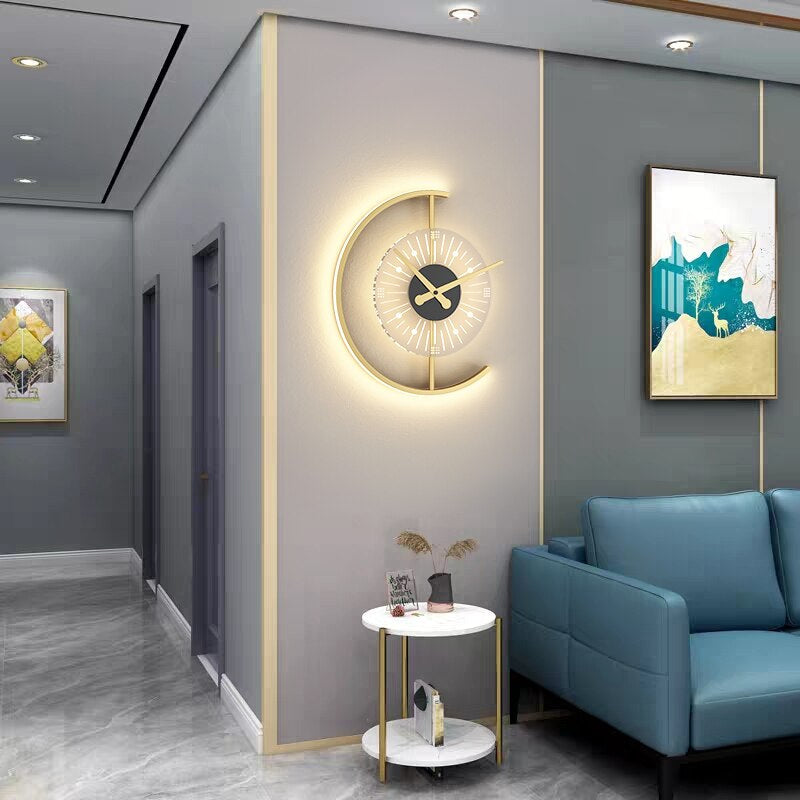 LumaTime – LED-Väggklocka med Belysning för Modern Elegans