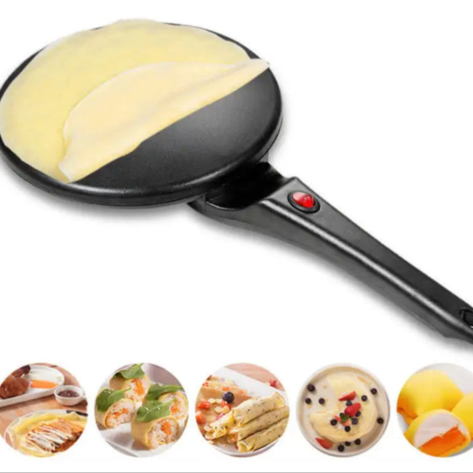 Elektrisk Pannkaksmaskin – Snabb och Smidig Tillagning av Crepes, Pannkakor & Vårrullar