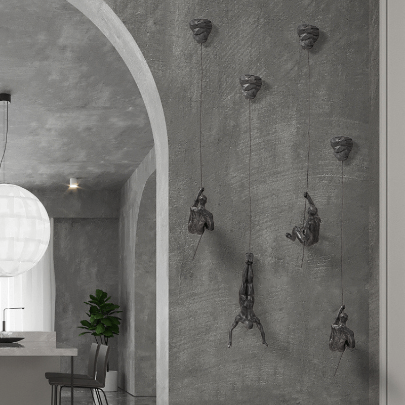 AscendArt – Gravity-Defying Climbers 3D Väggkonstuppsättning