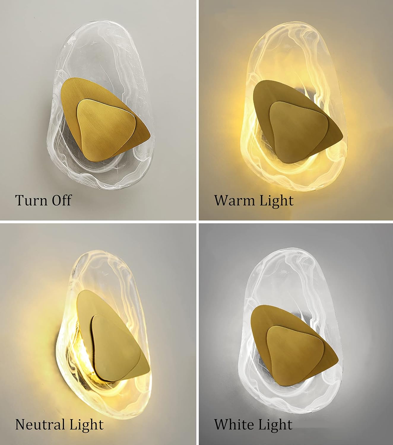 GlassCraft – Modern LED Vägglampa i glas