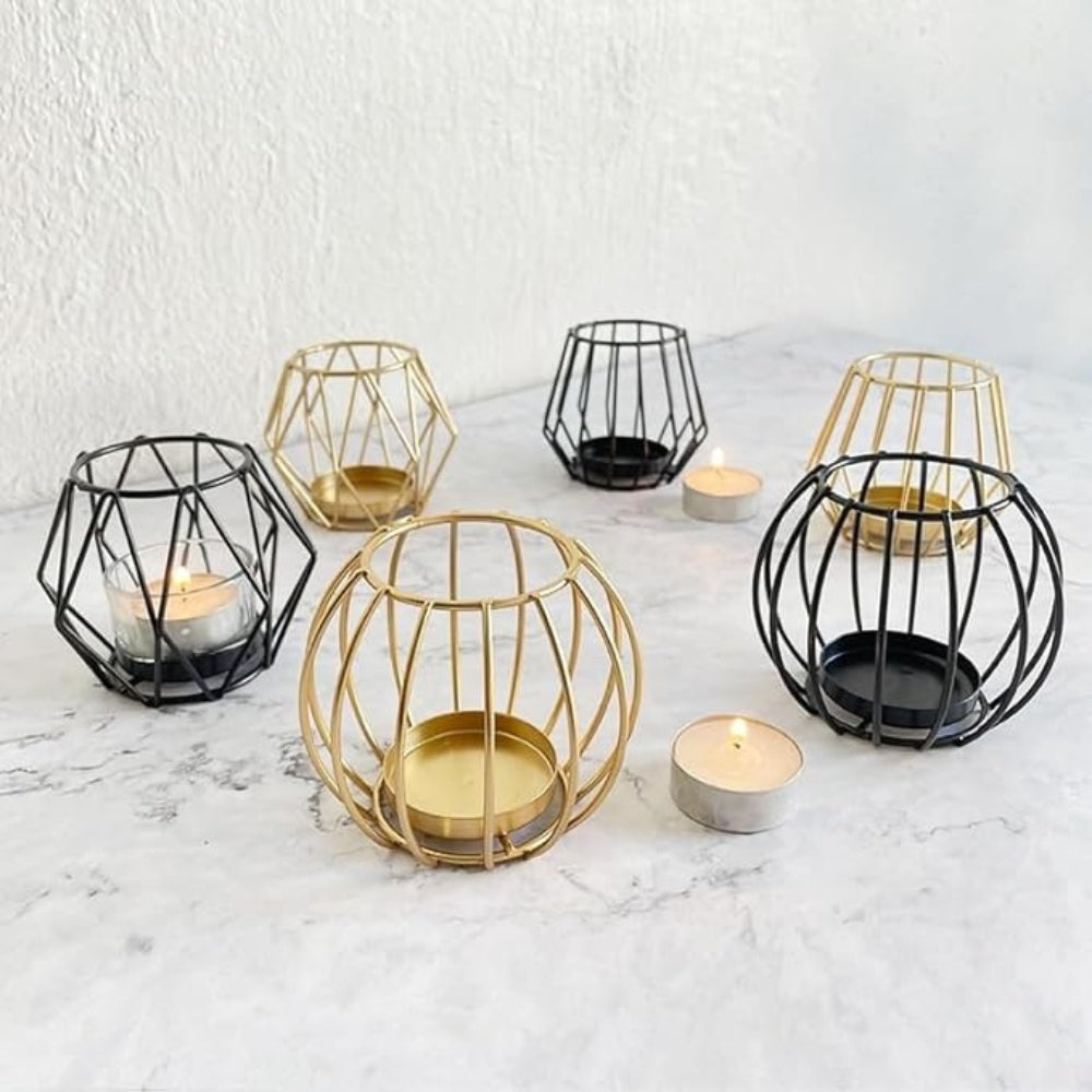 WireLys – Minimalistisk Järnljushållare med Trådramsdesign
