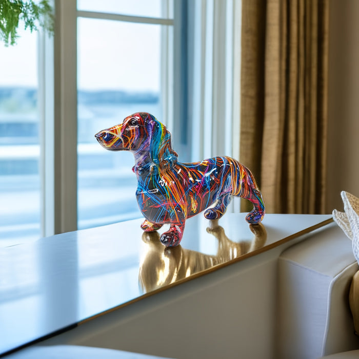 JoyfulDachshund – Livlig Taxstaty för En Lekfull Inredning