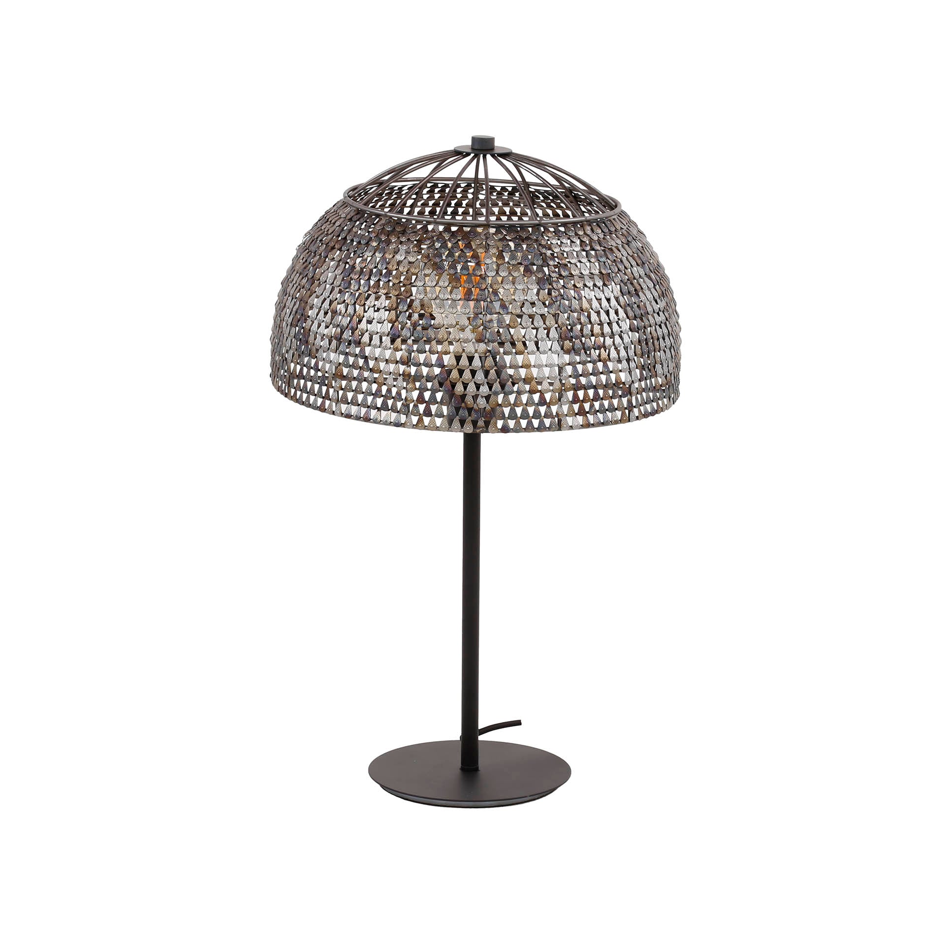 AlfieLicht – En bordslampa med stil i svart och brun