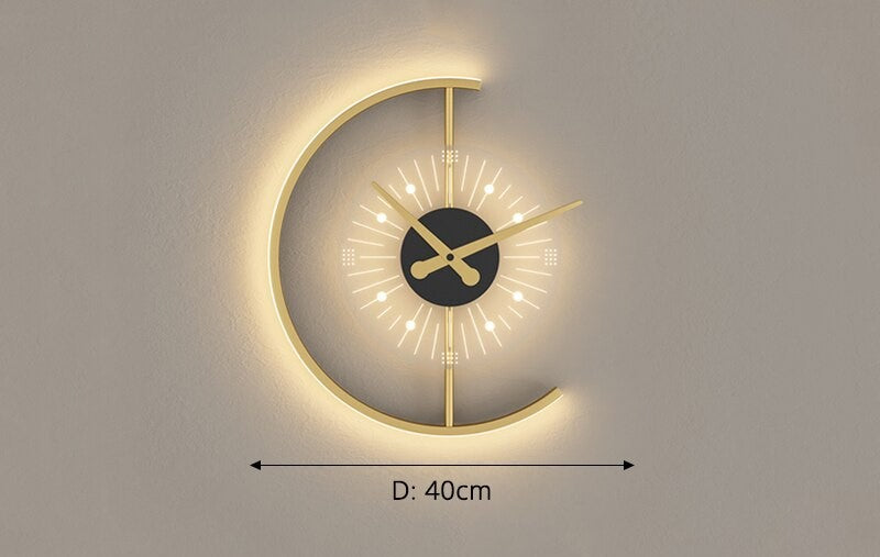 LumaTime – LED-Väggklocka med Belysning för Modern Elegans