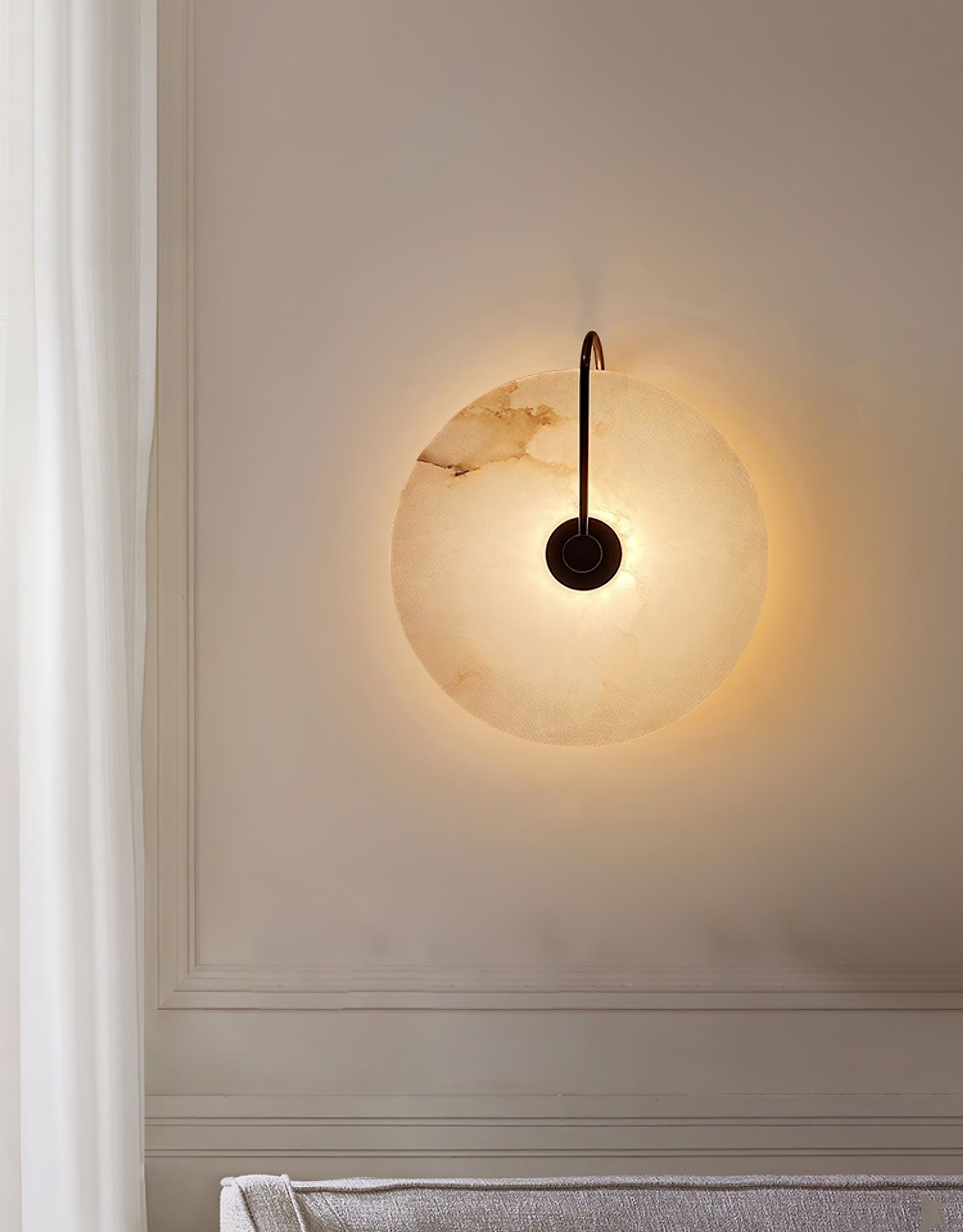 AlbaStone LED – Vägglampa med elegant naturdesign