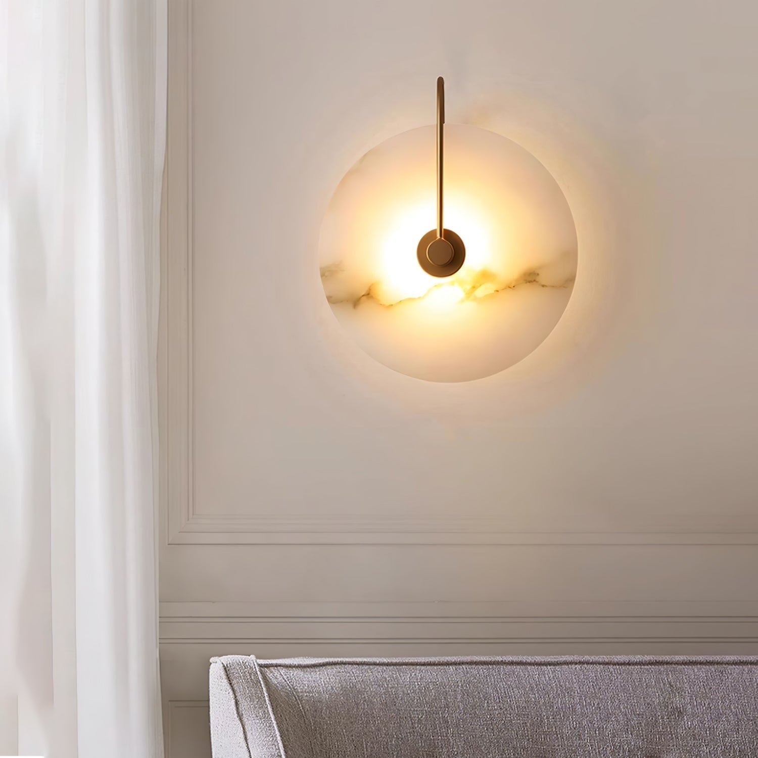 AlbaStone LED – Vägglampa med elegant naturdesign