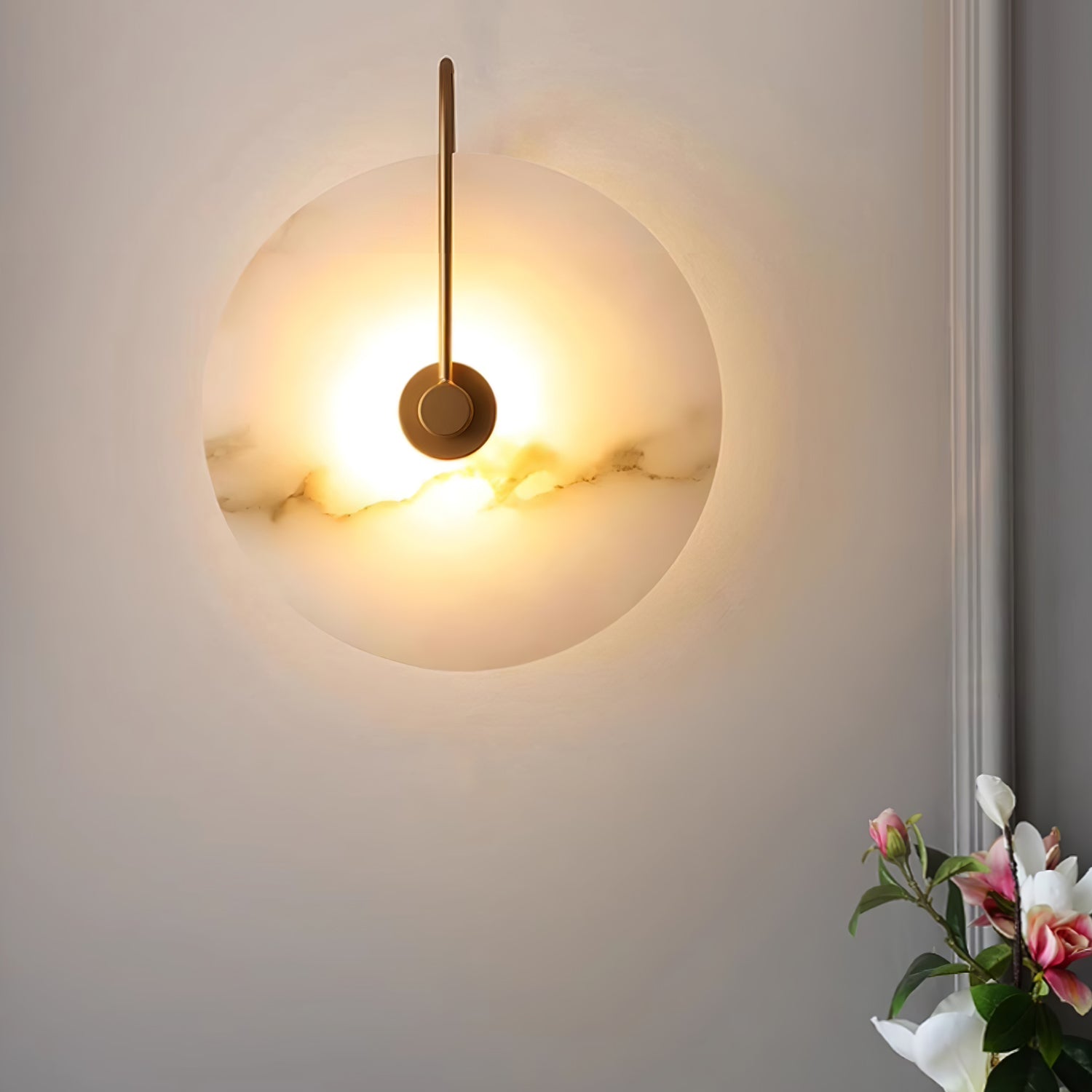 AlbaStone LED – Vägglampa med elegant naturdesign