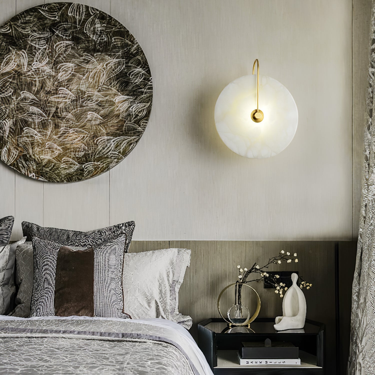 AlbaStone LED – Vägglampa med elegant naturdesign