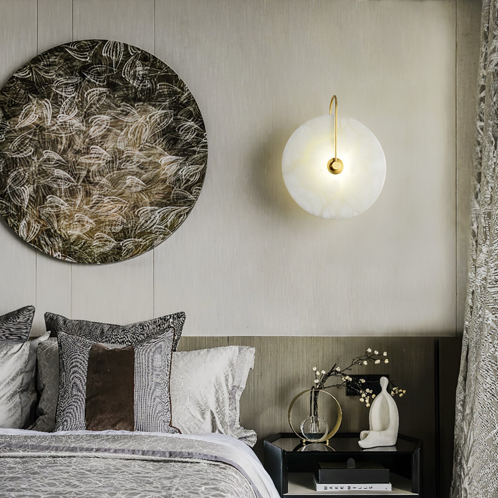 AlbaStone LED – Vägglampa med elegant naturdesign