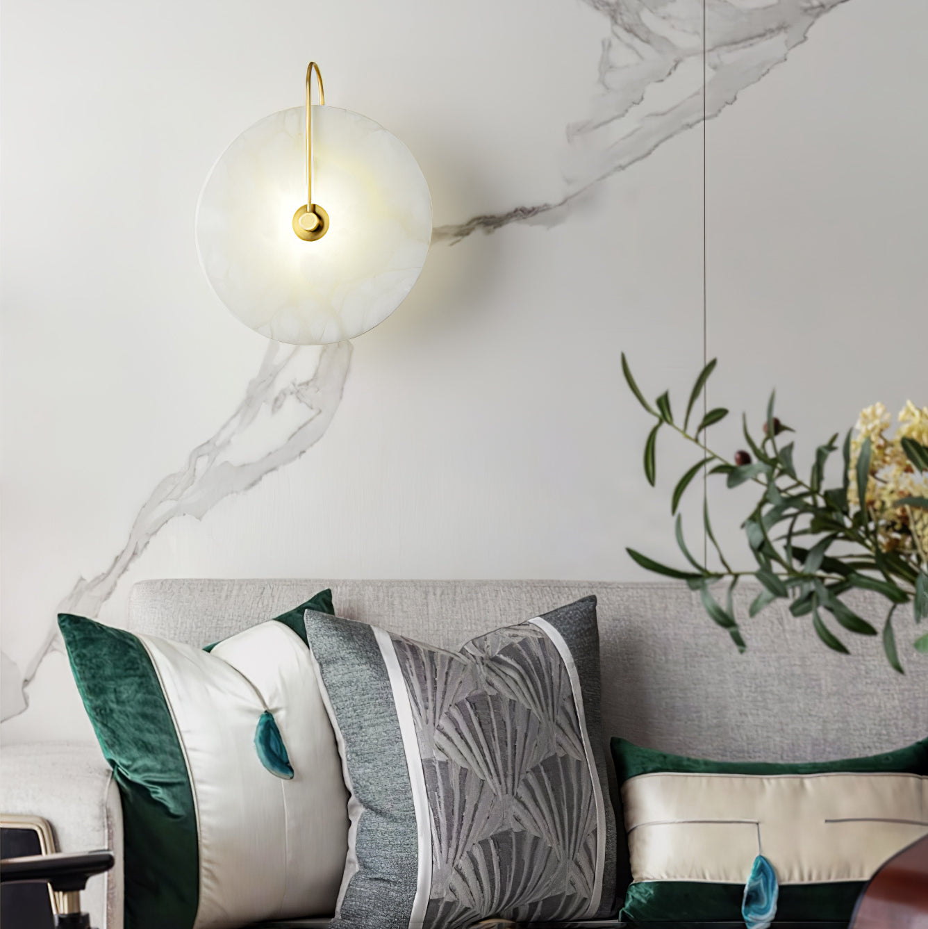 AlbaStone LED – Vägglampa med elegant naturdesign