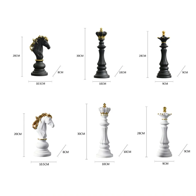 CheckmatePieces – Dekorativa Schackpjäser för Stilfull Inredning