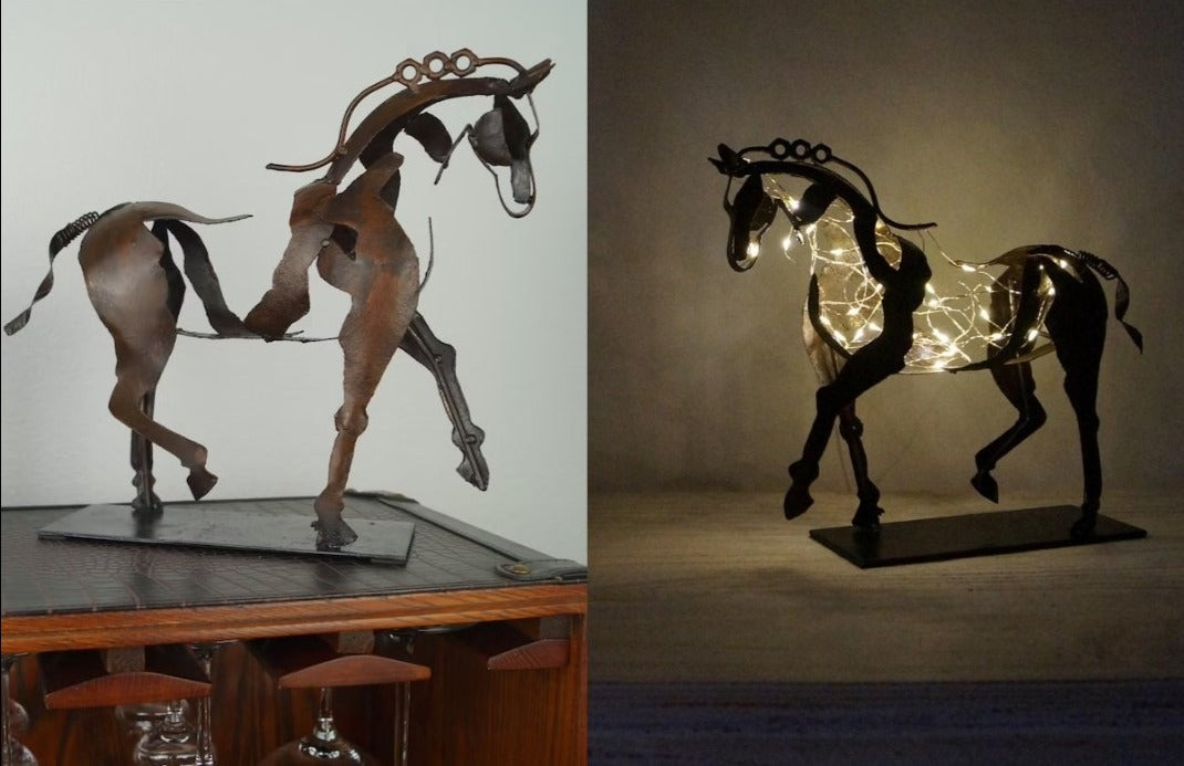 HorseMajesty – Metalldesign Skulptur av Häst