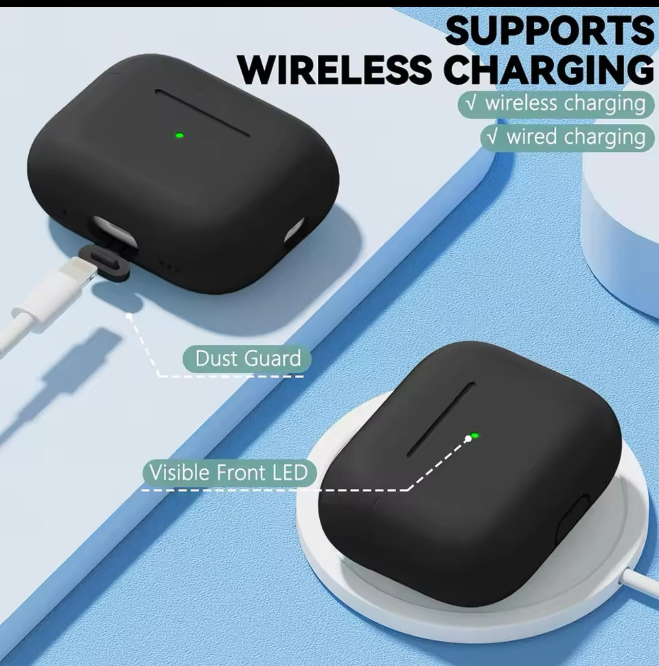 AirPods Pro Skyddsfodral med Rengöringskit