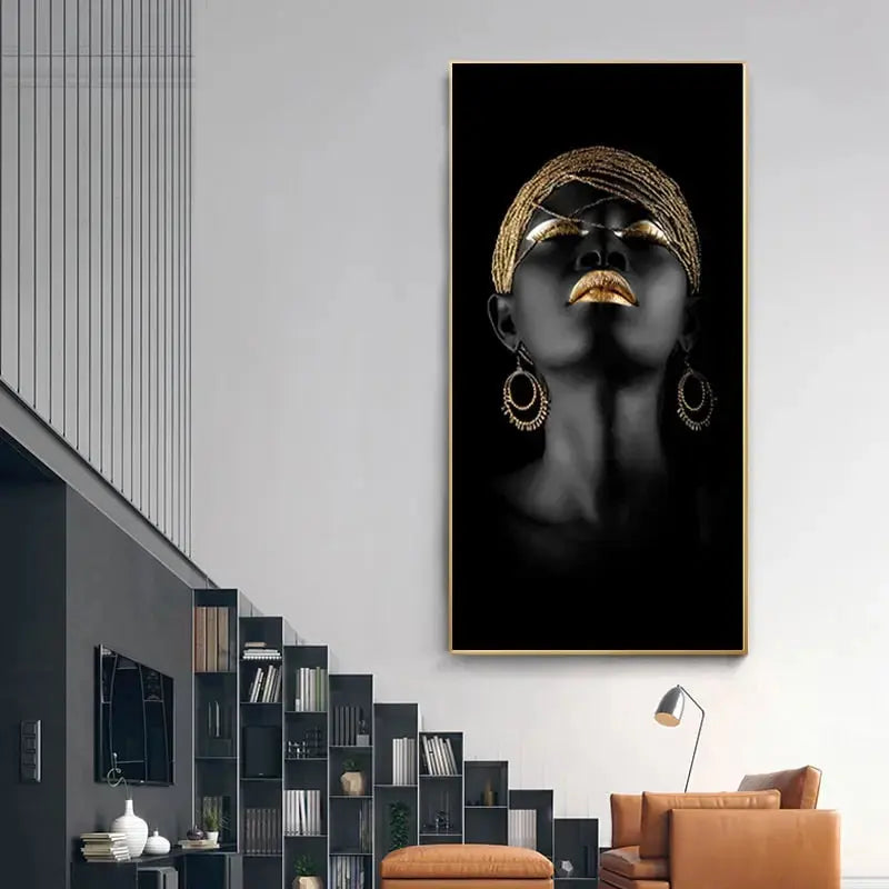 GoldenElegance – Lyxig Väggkonst på Canvas