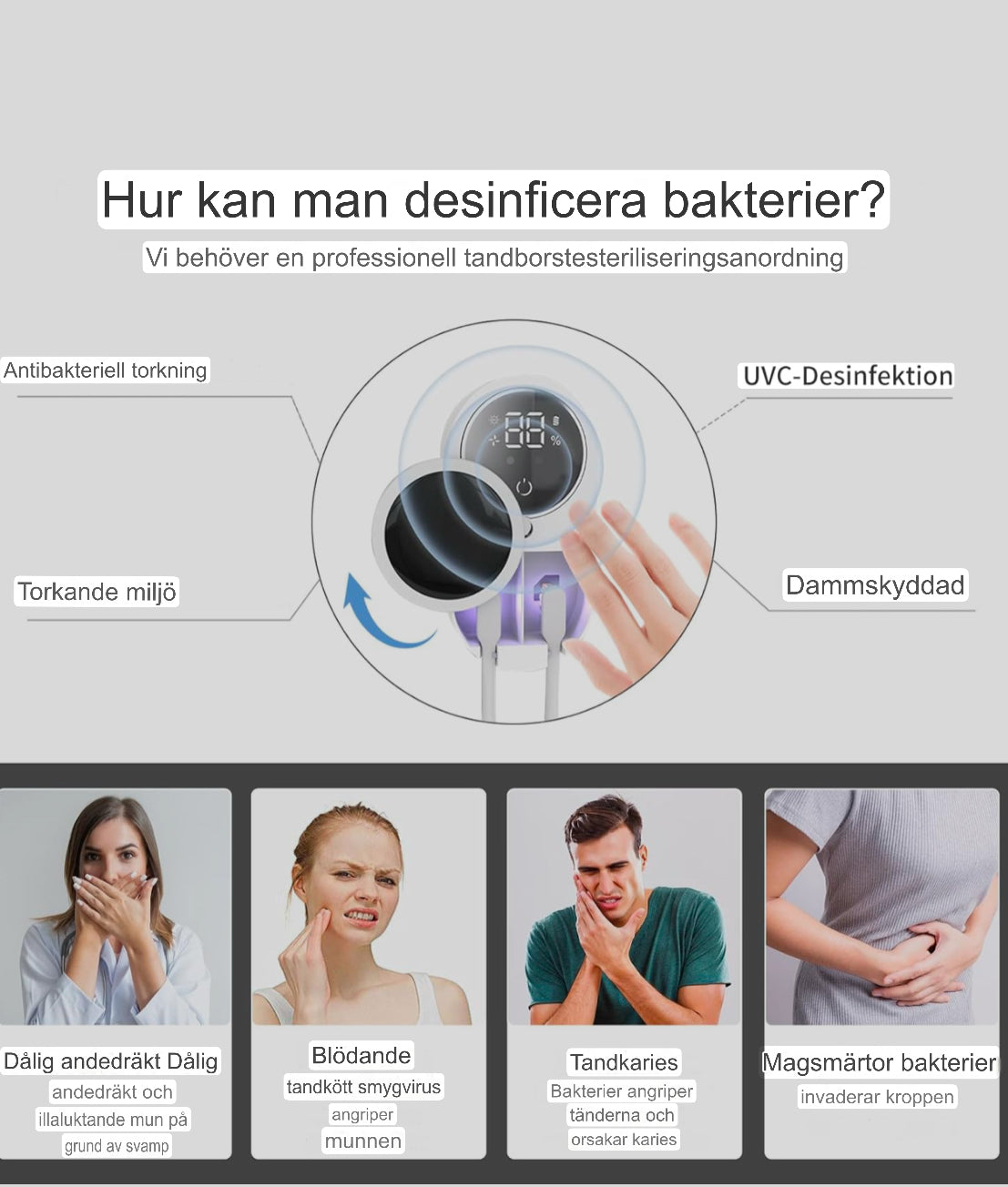 UV-Tandborstdesinfektor