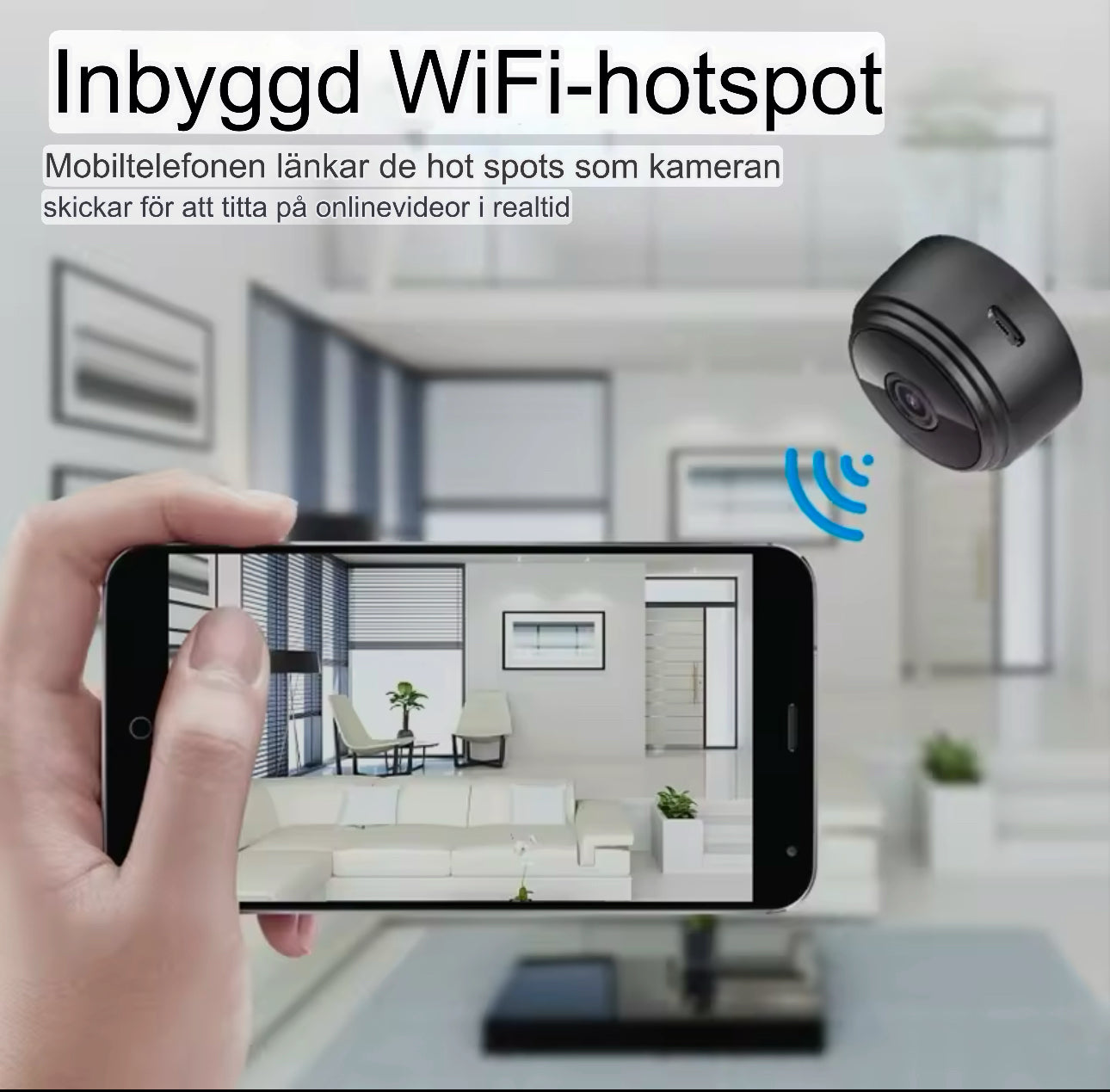 Mini WiFi Kamera med Nattvision