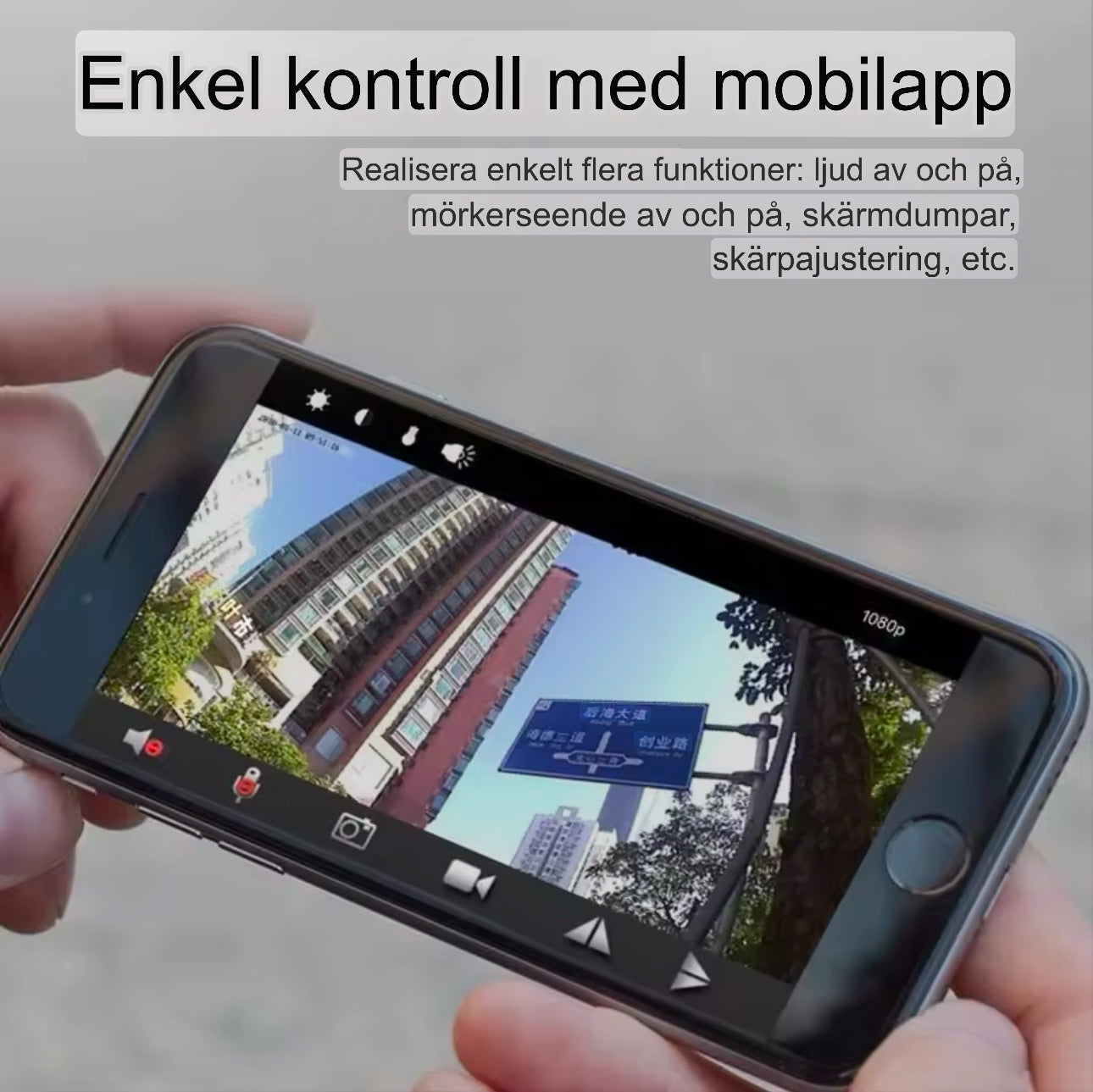 Mini WiFi Kamera med Nattvision