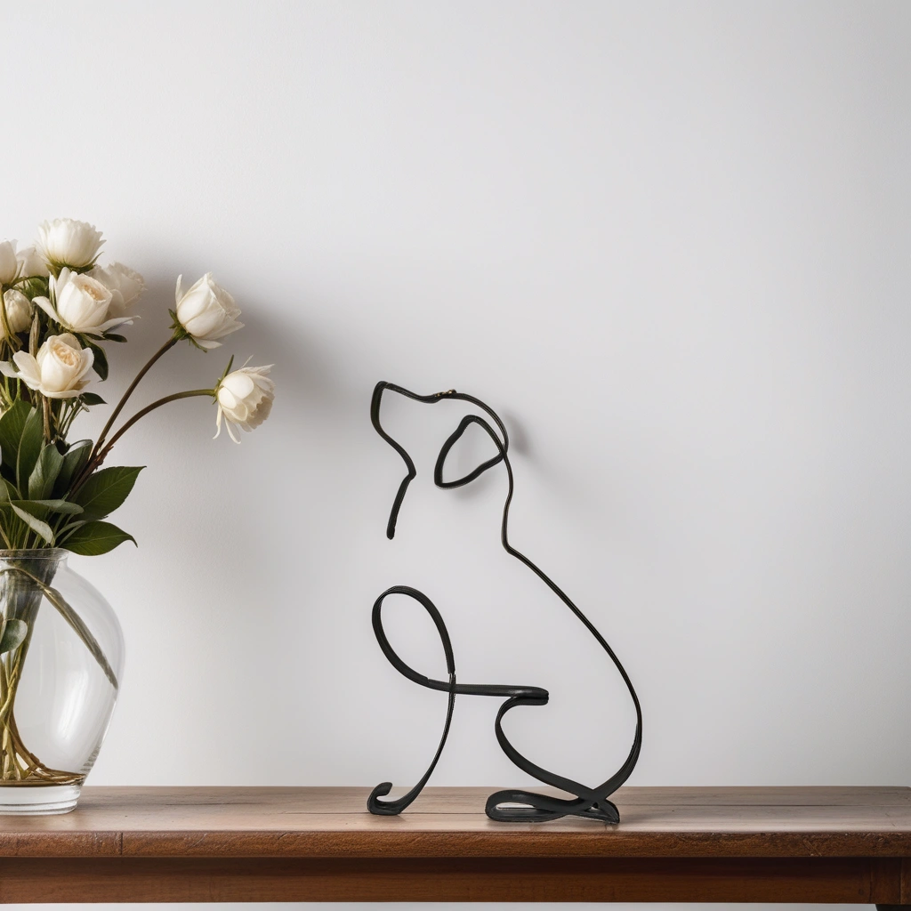 CanineArt – Abstrakta Hundstatyer med Konstnärlig Design