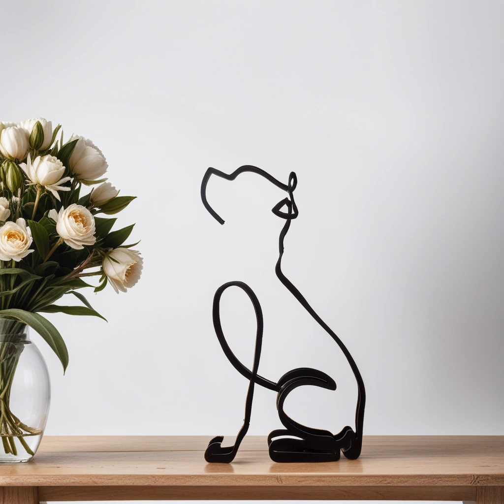CanineArt – Abstrakta Hundstatyer med Konstnärlig Design